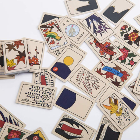 Korean Flower Card Game Hwatu, Hand-Drawn Illustration, Good for Gift