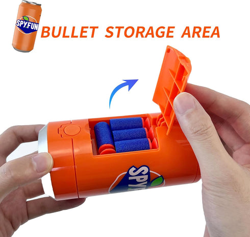 AGM MASTECH Transforming Soda Can Toy Gun, Shoots Soft Foam Darts, Ideal Gift for Boys and Girls, Indoor Outdoor Play