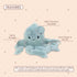 MON AMI Oda The Octopus Stuffed Animal Toy: 11” Plush, Great for Nursery Décor and Gifts for Kids