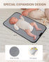 15.6inch LOVEVOOK Diaper Bag Tote, Puffer Baby Diaper Bag Waterproof Travel Diaper Tote with Changing Pad Pacifier Case