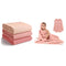 Comfy Cubs Muslin Swaddle Blankets Pack of 3 and Hooded Baby Towel