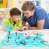 Set, 3-5 3 4 5 6 Puzzle Track Car Play Plastic Puzzles for Kids Ages with Vehicles, Electric Trolley Puzzle, Car Tracks