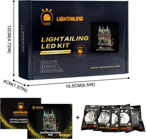 LIGHTAILING LED Light Kit for Lego-76218 Sanctum-Sanctorum - Compatible with Lego Building Blocks Model (Not Included)