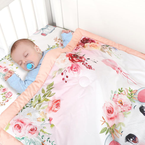 Set Set Set, Baby Crib Bedding for Girls, Soft Bedding with Comfort, Crib Skrit, Crib Sheet, Infant & Toddler Nursery