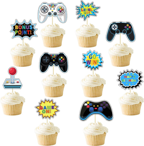 Video Game Party Supplies Set, Birthday Decoration for Boys, HAPPY BIRTHDAY Gamer Banner, Serves 20