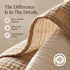 Pack 2 Cozy Set, 40x40 Inches Tummy Muslin Swaddle Blankets of Light Brown & Beige Neutral Baby Blankets, Muslin Baby