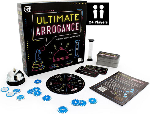 Ginger Fox Ultimate Arrogance Game - Bluffing & Deception Card Game for Ages 12+, Fun Family Game Nights