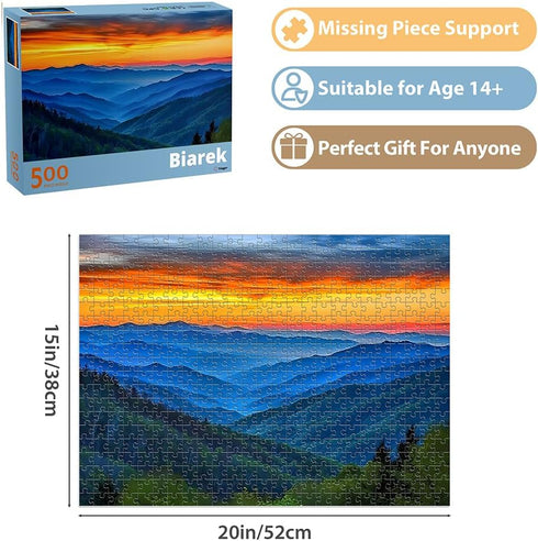 Jigsaw Puzzles 500 Pieces for Adults Puzzle Landscape Challenging Puzzle for Kids Teens Elderly Natural Scene Hard Puzzles Great Gift for Boys Girls Family Activity Fun Puzzle Games Toys 20.5"X15"