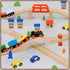 1 Pack Wood Train Track Expansion Wooden Train Track Accessories Bridge Connectors Compatible with Most Major Toy
