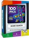 100 PICS Word Search Travel Game - 100 Puzzles with Picture Clues, 50 Wipe Clean Cards, Activity Gift for Kids and