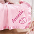 XJoyBloush -36" 36" Personalized Baby Blanket with Embroidered Name,Custom Baby Receiving Blankets Soft Fleece Toddler