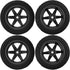 75mm/2.95'' Rubber Tires & Plastic Wheel Rims, 12mm Hex w/Foam Compatible with HSP Tamiya HPI Kyosho 1/10 1/12 On-Road