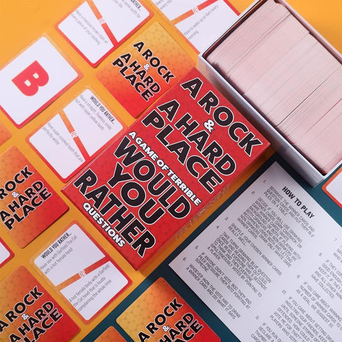A Rock & A Hard Place Would You Rather - Card Game for Adults, Party Games for Game Night