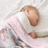 SANDJEST Unicorn Baby Blanket, 30 x 40, Kids Throw Minky Blanket with Double Layer Dotted Backing, Birthday Gift