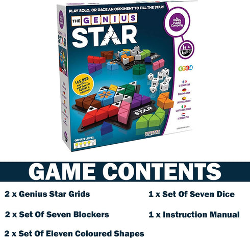 165,888 The Happy Puzzle Company The Genius Star | Toy of The Year Award Winning Family Board Game | Possible Puzzles |