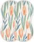 YETTASBIN Tulips Muslin Baby Burp Cloth, Super Soft Absorbent Cotton Burp Rag Baby Bibs Feeding Cloth for Newborn Boys