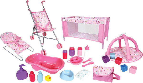 Lissi Baby Doll - 24 Piece Nursery Play Set