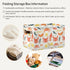 CWUPZAY 1 Pack Lobster Tuna Salmon Storage Basket Canvas Fabric Collapsible Storage Bins Box Organizer Waterproof