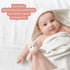 Baby Pink Rhino Soft Stuffed Animal Security Blanket, Plush Rhino Lovey, Cuddly Newborn Snuggle Blankie, 14"