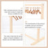 Zerodeko Doll Garment Rack with 10 Pcs Wooden Doll Clothes Hangers, Doll Closet Accessories for Dollhouse