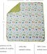 100% Quilt,Nursery,Tummy 47x47in Muslin Baby Blanket Cotton,Large Reversible Receiving Quilt for Boy Girl,Baby Blanket