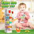 pamexin 2 3 4 5 5 Montessori Toys for Years Old, Farm Egg Drop Toy for Kids with Activity Centers, Educational