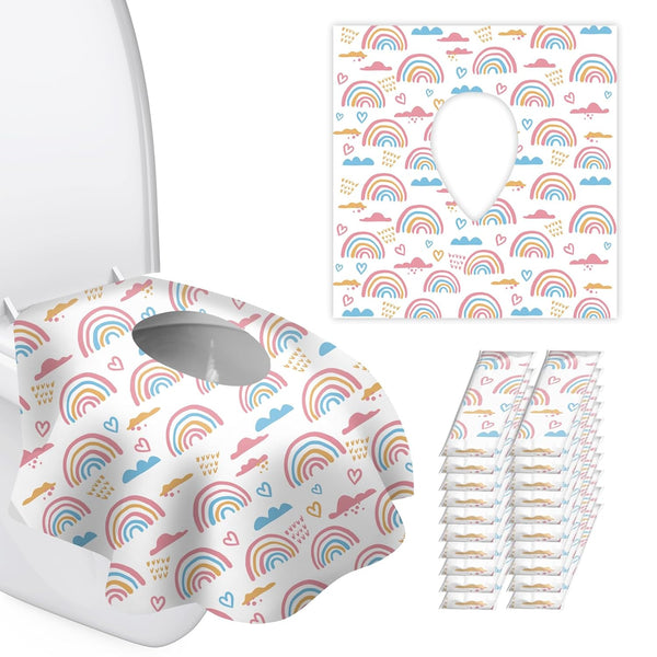 kimitimi 20 Pack Toilet Seat Covers Disposable for Kids Toddlers & Adults, Extra