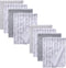 Gina Era 8 Pcs Baby Swaddle Blankets, Cotton Flannel Receiving Blankets, 30x30