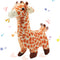 Hopearl Walking Giraffe Interactive Electronic Pet Plush Toy, Sounds and Movements, Gifts for Toddlers, 9''