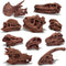 LC JoyCre 11PCS Realistic Mini Dinosaur Bones Set T-rex Skull for Sandbox