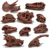 LC JoyCre 11PCS Realistic Mini Dinosaur Bones Set T-rex Skull for Sandbox