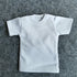 1/6 Custom Scale 2X T-Shirt Clothes for 12" Female TBL Phicen Jo Action Figure Doll Clothes Toy (Black+White)