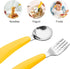 VANRA 2 Pieces Toddler Fork and Spoon Set, 18/8 Stainless Steel with Travel Case for Kids Lunch Box