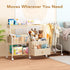 3 BBLIKE Diaper Caddy Organizer with Hanging Rack - Tier Rolling Utility Cart with Drawers and Dividers for Baby Bottle