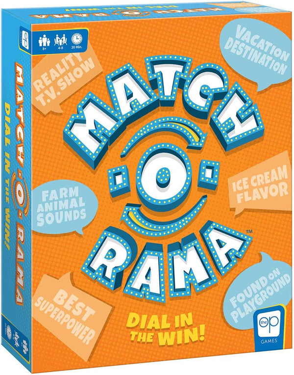 USAOPOLY Match-O-Rama Family Board Game - Fast Paced Press-Your-Luck Matching Game for All Ages