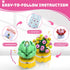 Classroom/School,24PCS 3+ Uiseba Valentines Day Gifts for Kids Building Blocks Succulent Plants Kits and Valentines