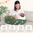 AMASKY Nursing Pillow for Breastfeeding, Animal Patterns Removable Cotton Cover, Support for Mom and Baby, Plus Size