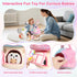 Playset 6 Interactive Plush Mushroom House with Stuffed Animal Toys Soft Sensory Toy for Babies & Toddlers, Montessori