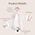 LoLaBi Coverall Baby Feeding Bib for highchair, ULTRA-THIN & Light-weight waterproof toddler bib, WM & Dryer Compatible