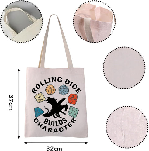 Dungeon Master Dice Bag - DND Player Supplies Bag, Gifts for DND Lovers, Rolling Dice Builds Character