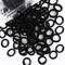 200PCS Black Baby Hair Bands - Mini Seamless Toddler Hair Ties, Soft Ponytail Holders for Kids Girls
