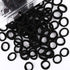 200PCS Black Baby Hair Bands - Mini Seamless Toddler Hair Ties, Soft Ponytail Holders for Kids Girls