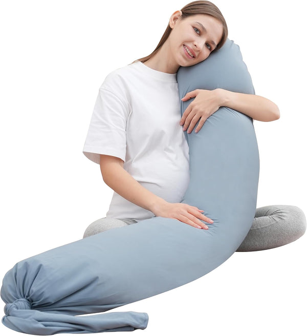 MOON PARK Pregnancy Pillow - Incredibly Smooth and Soft Cooling Cover I