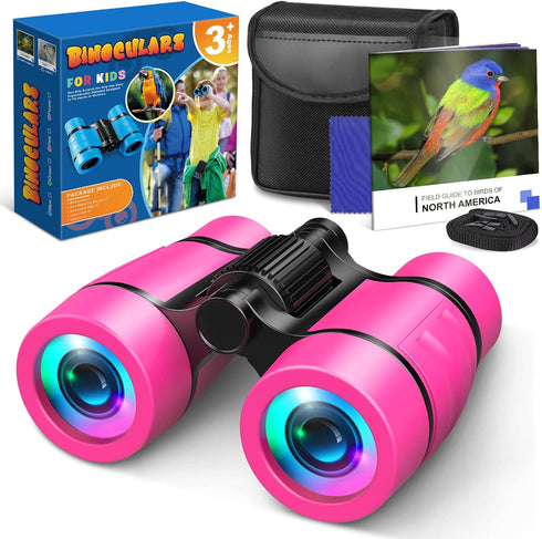 LET'S GO! Binoculars for Kids 4-8 Years Old, Bird Watching & Outdoor Learning Toy for Girls & Boys Birthday Gifts