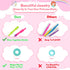 FLYINGSEEDS Mermaid Necklace Making Kit for Little Girls, Beaded Arts and Crafts with Shoulder Box