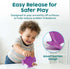 13 (5 Pack), 1+, BUNMO Big Shapes Textured Suction Bath Toys for Toddlers Extra Large Silicone Bathtub Toys, BPA-Free