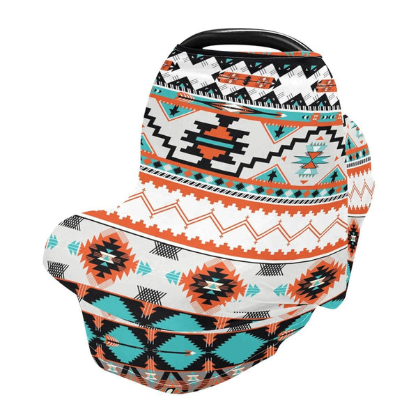 Nursing Cover Breastfeeding Scarf Aztec Design Baby Car Seat Covers Soft Breathable