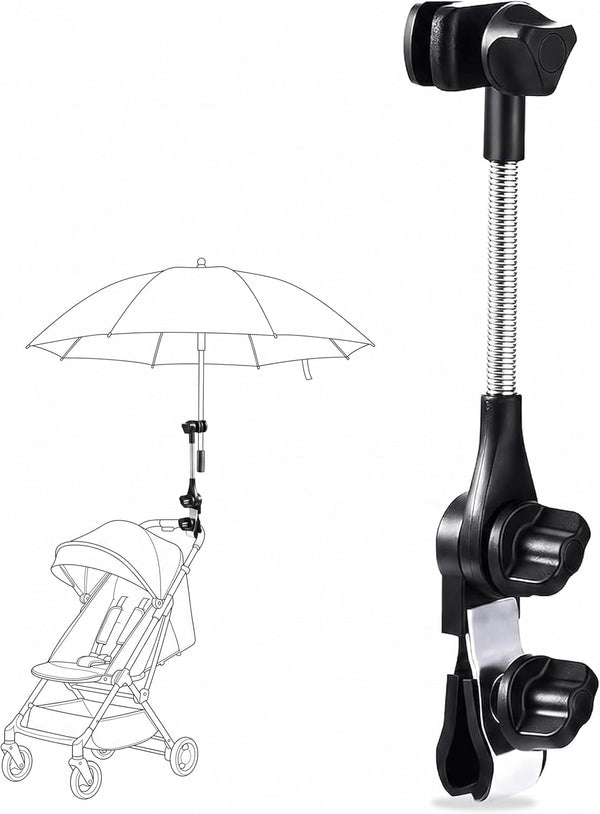 Generic Universal Umbrella Holder for Chair, 360 Adjustable Umbrella Clamp Mount for Stroller,