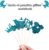 Boao 48 Pieces Glitter Cupcake Toppers for Baby Shower - It's a Boy Jumpsuit, Bodysuit, Carriage, Crown, Arrow Picks