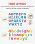 VoSinrly 234 Classroom Magnetic Letters Kit Colorful Pcs with Double - Side Magnet Board - Foam Alphabet Letters